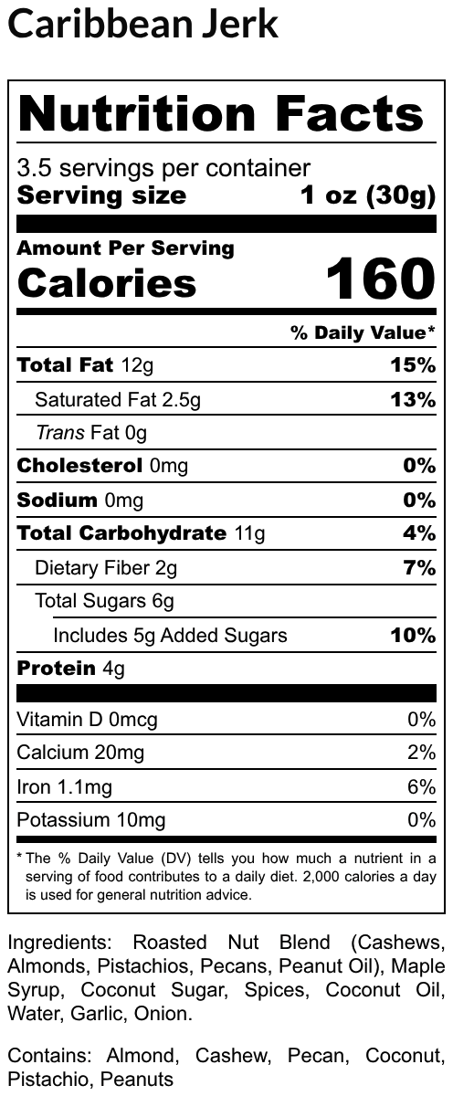 Caribbean Jerk Candied Mixed Nuts
