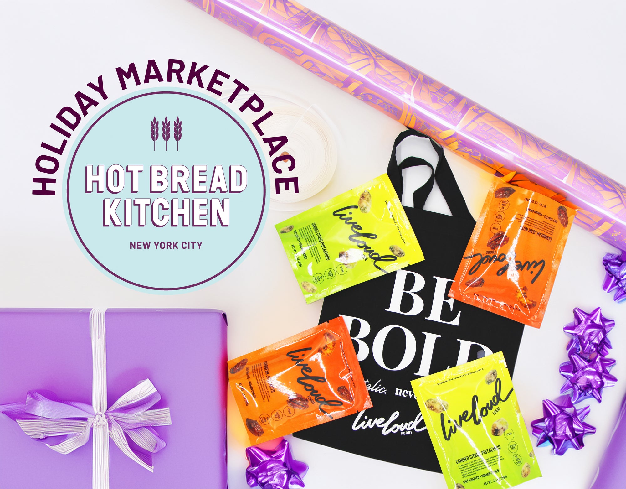 Live Loud Foods x Hot Bread Kitchen Snack Box